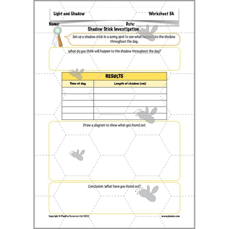 PlanBee Light and Shadow Year 3 Planning Pack by PlanBee