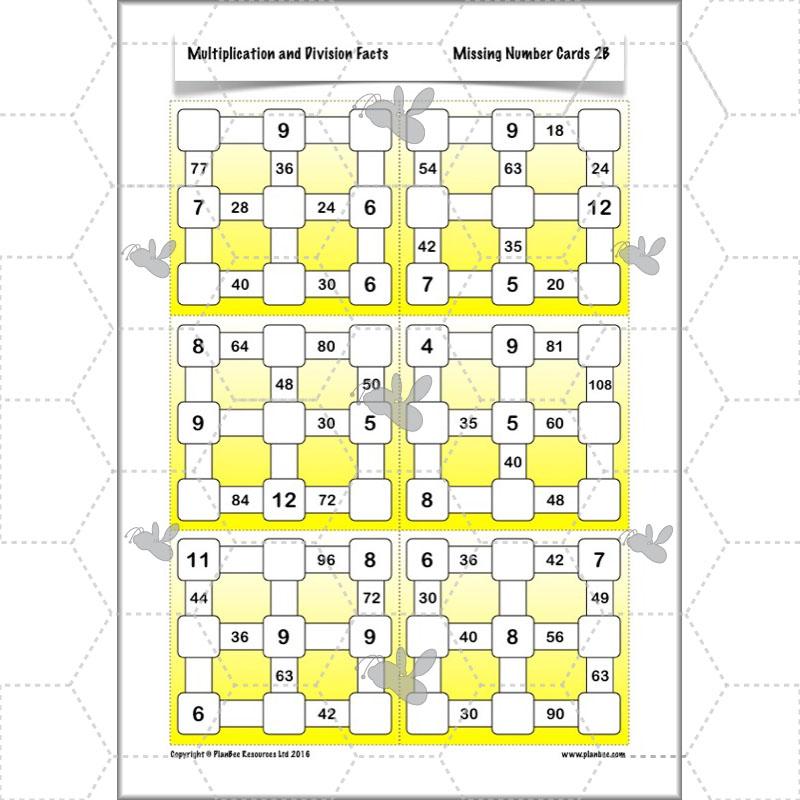 PlanBee Multiplication and Division Facts - Times Tables | Year 4 Maths