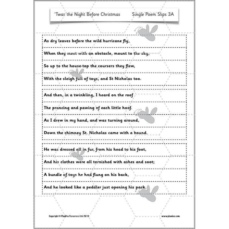 PlanBee Twas the Night Before Christmas Lesson Plans | Year 2 Poetry