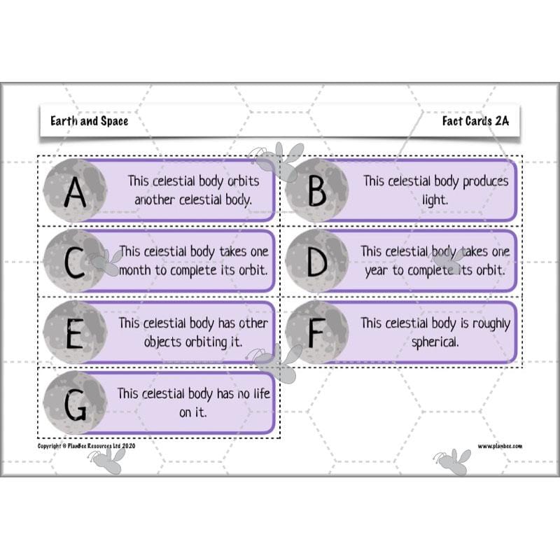 PlanBee Earth and Space Year 5 Science Planning by PlanBee