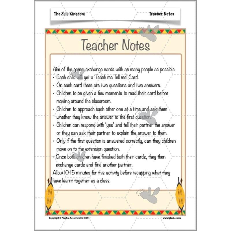 PlanBee The Zulu Kingdom KS2 | Zulu History Lessons by PlanBee