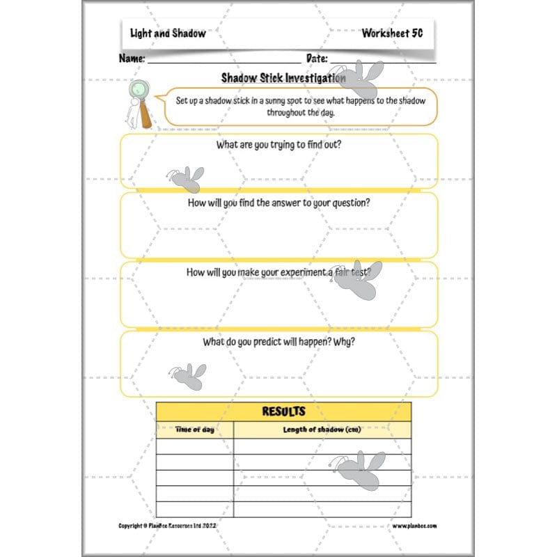 PlanBee Light and Shadow Year 3 Planning Pack by PlanBee