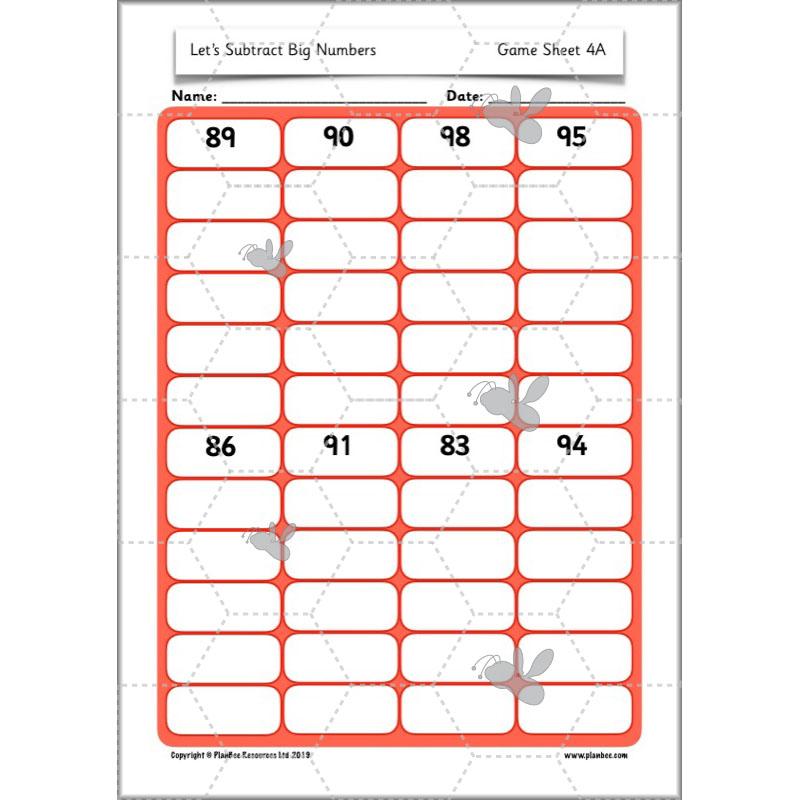 PlanBee Let’s Subtract Big Numbers | Year 2 Maths Plans & Resources | PlanBee