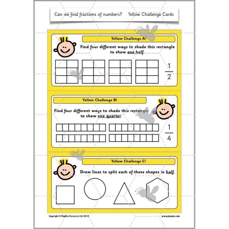 PlanBee Can we find fractions of numbers? Year 2 Fractions Planning