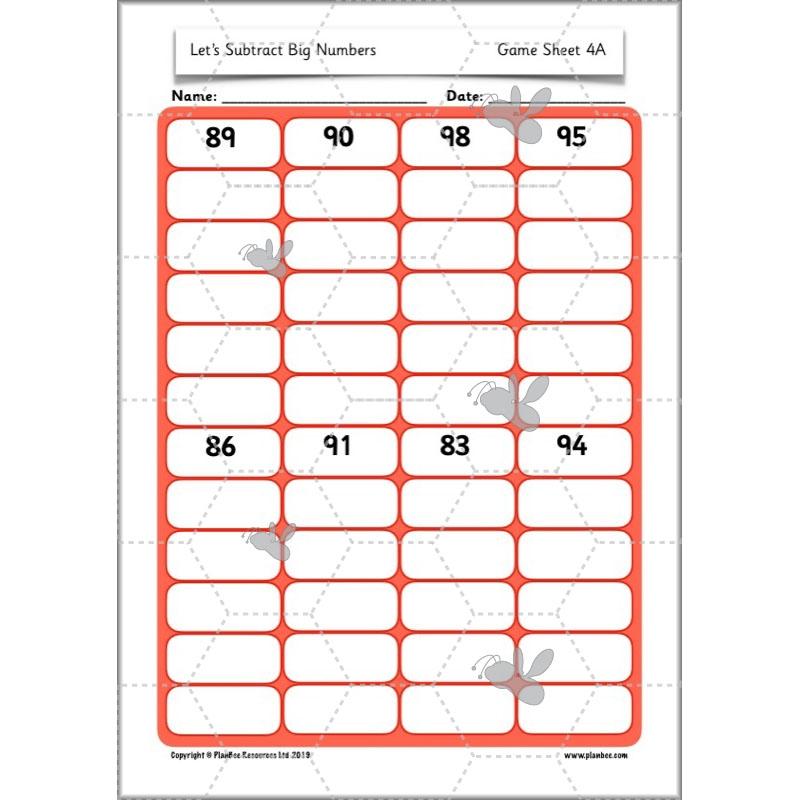 PlanBee Let’s Subtract Big Numbers | Year 2 Maths Plans & Resources | PlanBee