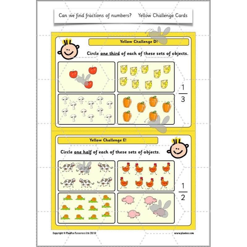 PlanBee Can we find fractions of numbers? Year 2 Fractions Planning