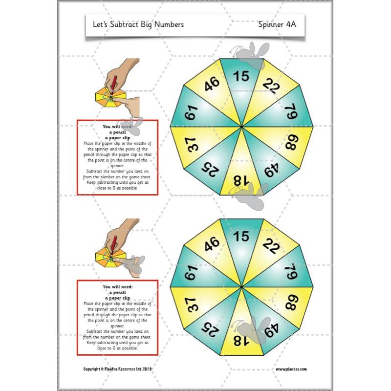 PlanBee Let’s Subtract Big Numbers | Year 2 Maths Plans & Resources | PlanBee
