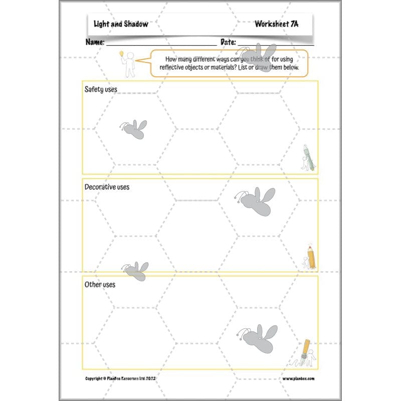 PlanBee Light and Shadow Year 3 Planning Pack by PlanBee