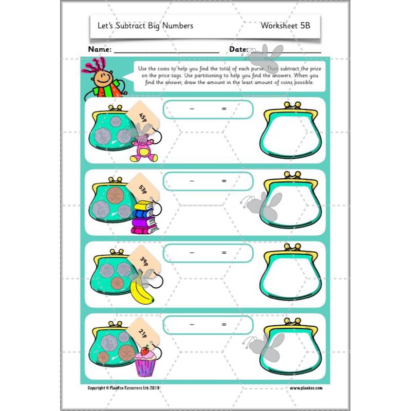 PlanBee Let’s Subtract Big Numbers | Year 2 Maths Plans & Resources | PlanBee