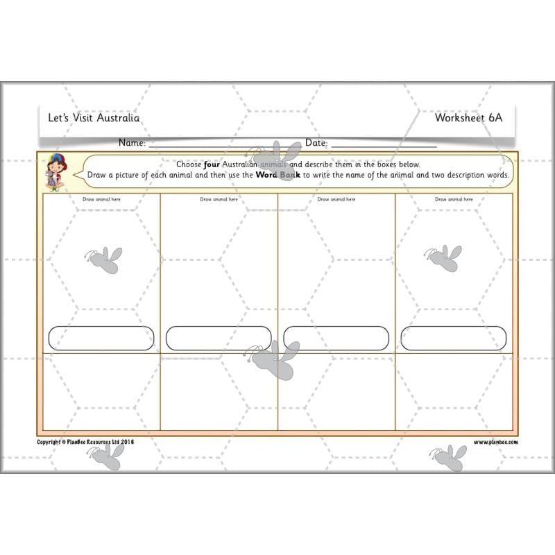 PlanBee Let's visit Australia - KS1 Geography lessons: Year 1 & Year 2