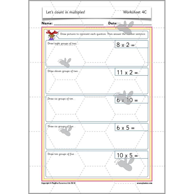 PlanBee Let’s count in multiples - maths for Year 1 KS1