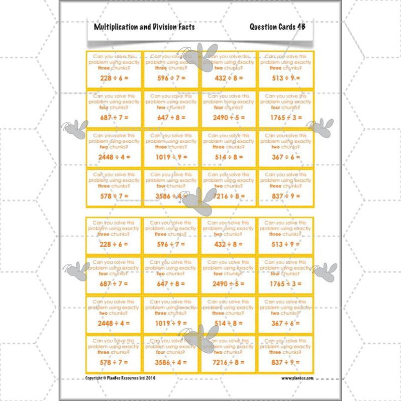 Multiplication and Division Facts Year 4 Maths by PlanBee