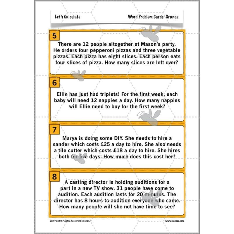 PlanBee Let's Calculate - Year 5 Problem-solving Plans and Resources PlanBee