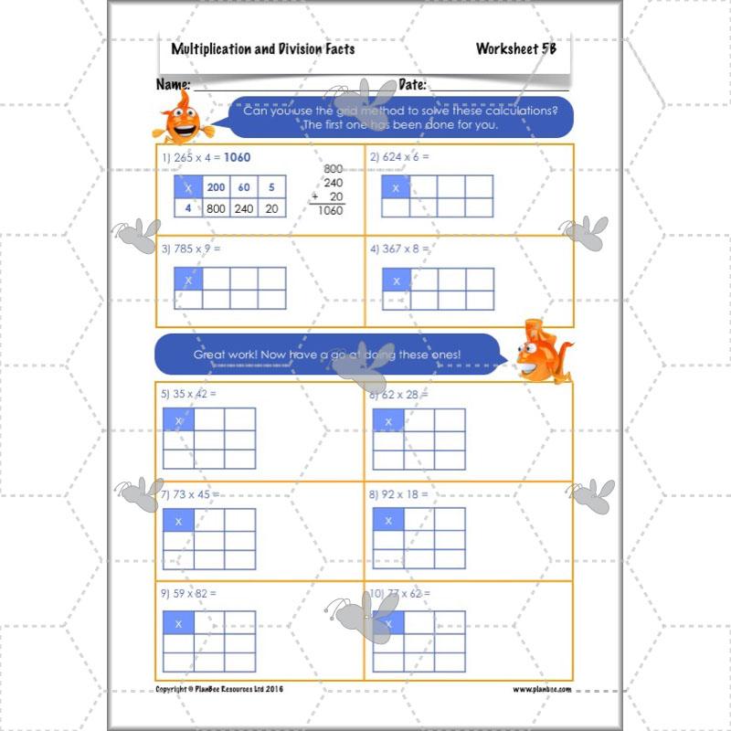 PlanBee Multiplication and Division Facts - Times Tables | Year 4 Maths