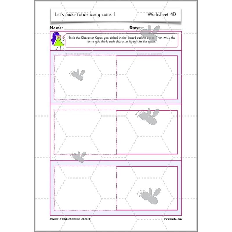 PlanBee Let’s make totals using coins 1 -  Year 1 Key Stage 1 Maths plans