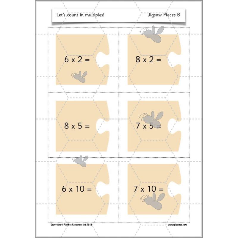 PlanBee Let’s count in multiples - maths for Year 1 KS1
