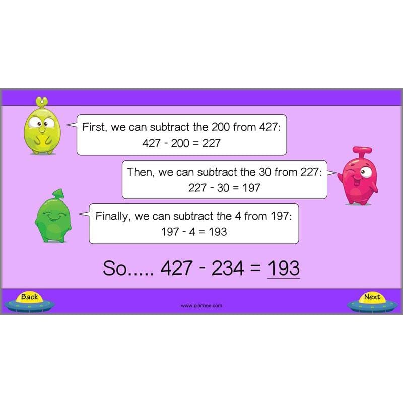 PlanBee Mental Subtraction: Addition and Subtraction Year 3 Maths