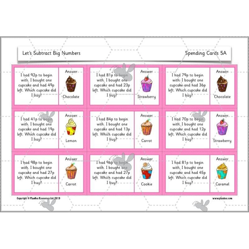 PlanBee Let’s Subtract Big Numbers | Year 2 Maths Plans & Resources | PlanBee
