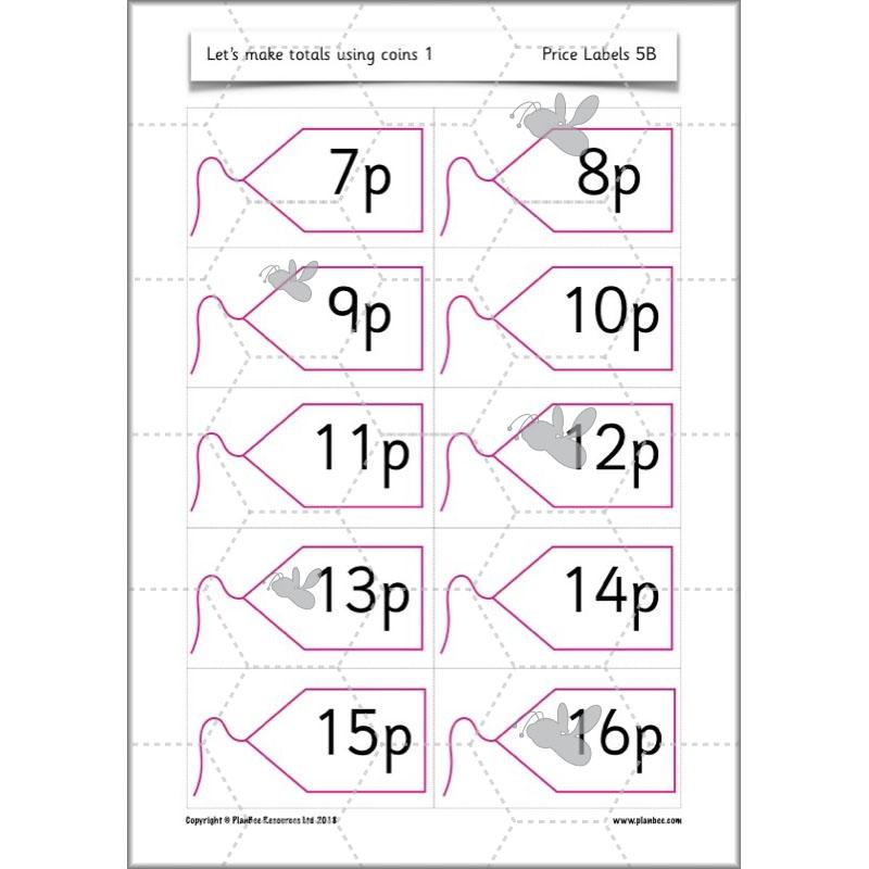 PlanBee Let’s make totals using coins 1 -  Year 1 Key Stage 1 Maths plans