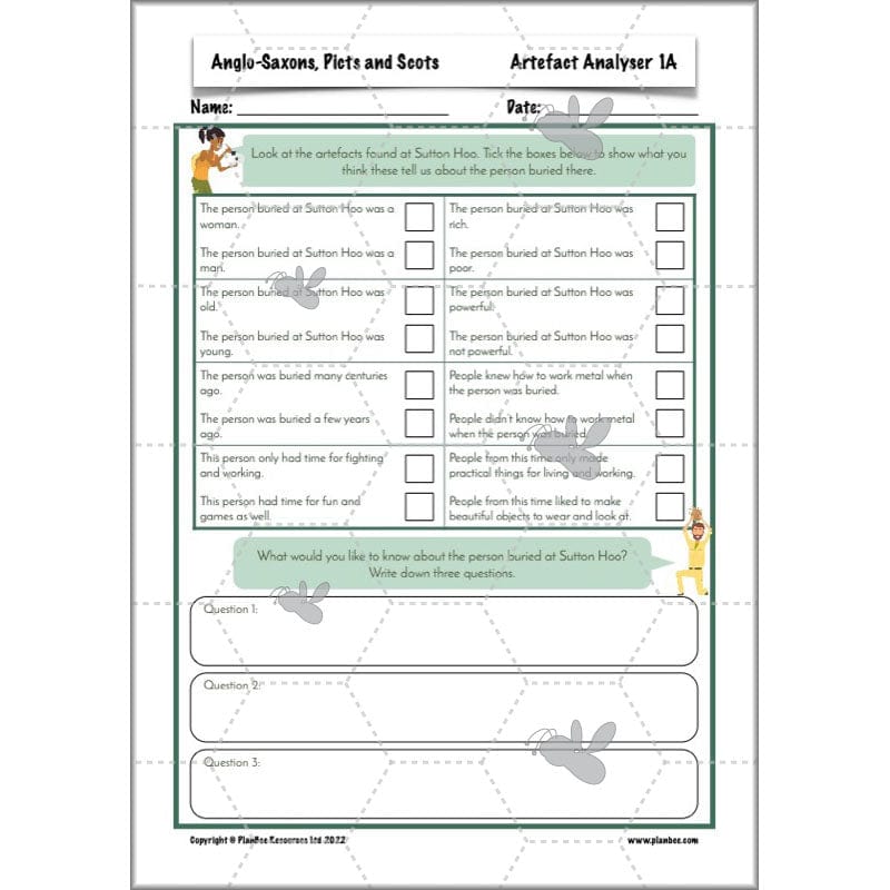 PlanBee Anglo-Saxons, Picts and Scots KS2 | Anglo-Saxons, Picts and Scots Lesson Pack by PlanBee