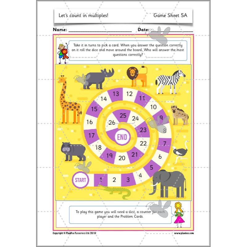 PlanBee Let’s count in multiples - maths for Year 1 KS1