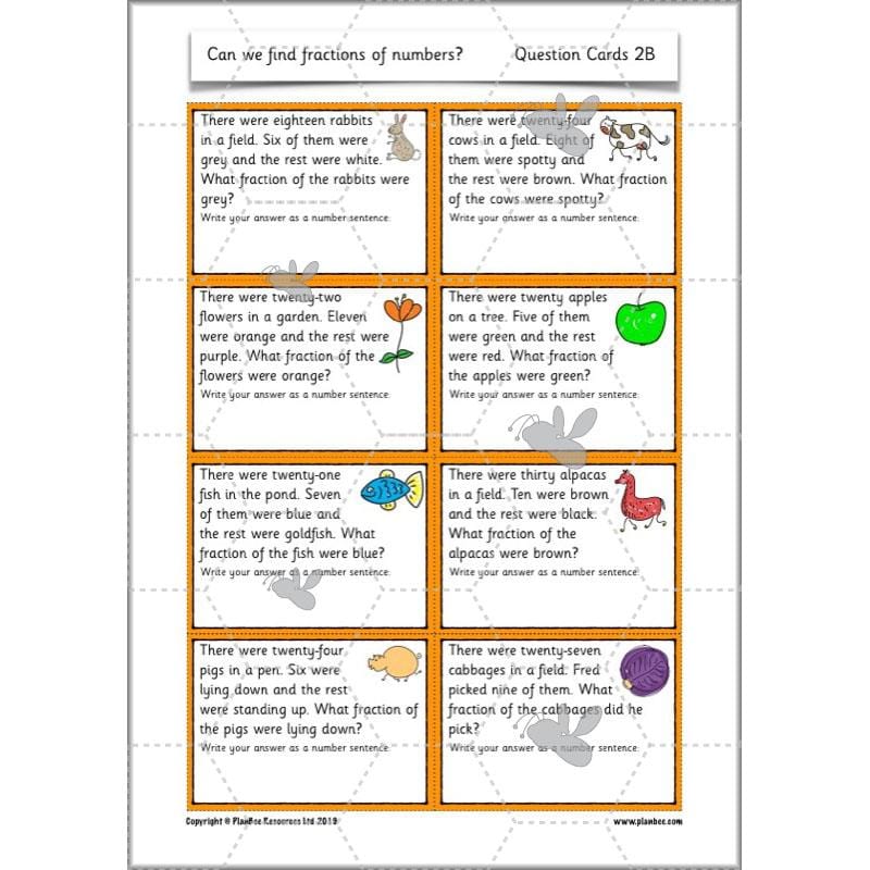 PlanBee Can we find fractions of numbers? Year 2 Fractions Planning