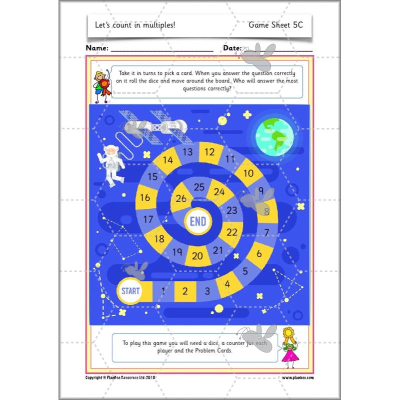 PlanBee Let’s count in multiples - maths for Year 1 KS1