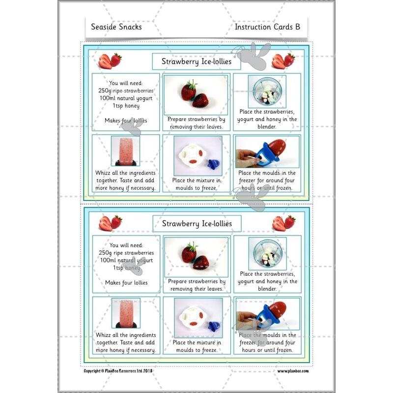 PlanBee Seaside Snacks: Primary DT Cookery Lessons for KS1 from PlanBee
