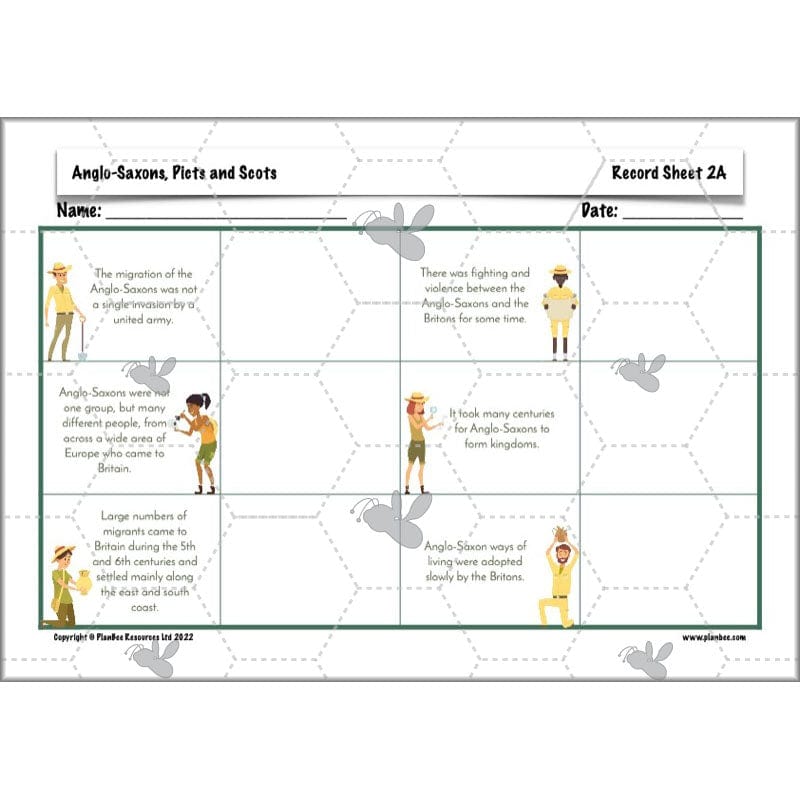 PlanBee Anglo-Saxons, Picts and Scots KS2 | Anglo-Saxons, Picts and Scots Lesson Pack by PlanBee
