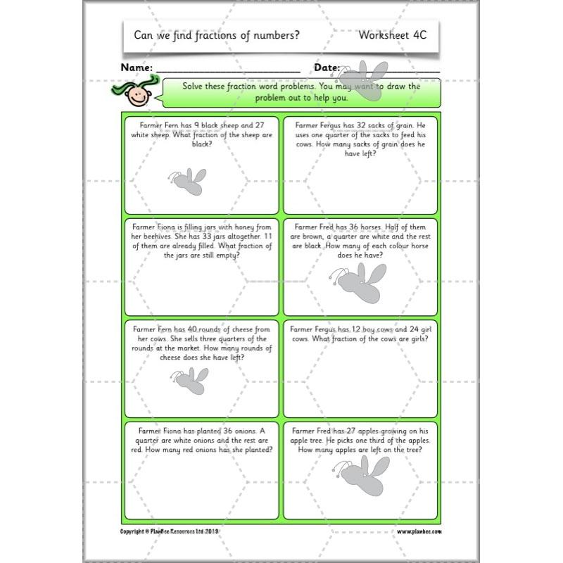PlanBee Can we find fractions of numbers? Year 2 Fractions Planning