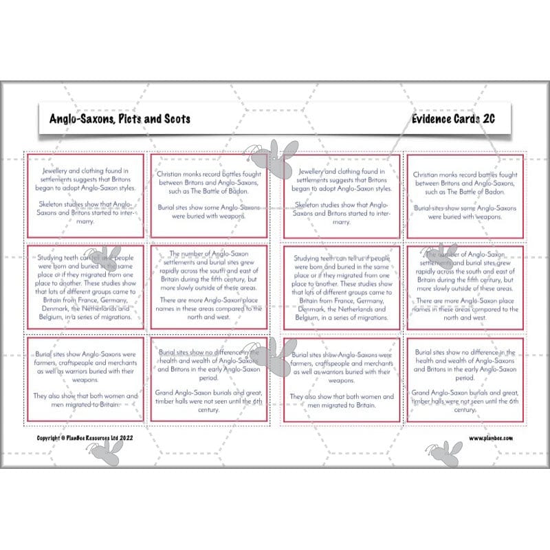 PlanBee Anglo-Saxons, Picts and Scots KS2 | Anglo-Saxons, Picts and Scots Lesson Pack by PlanBee
