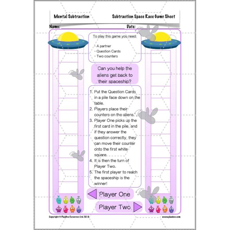 PlanBee Mental Subtraction: Addition and Subtraction Year 3 Maths