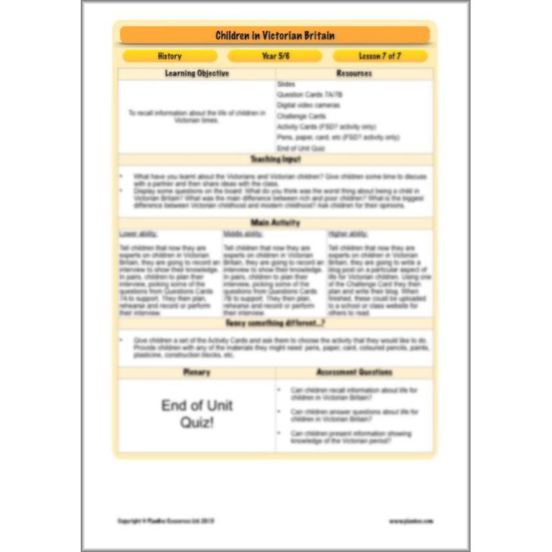 PlanBee Children in Victorian Britain | PlanBee KS2 History Lessons