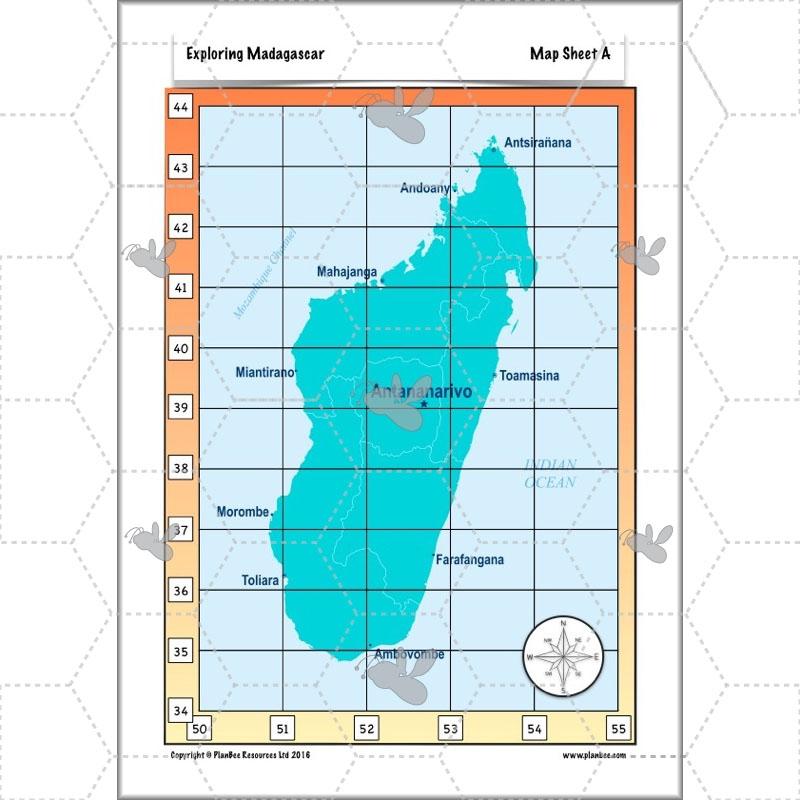 PlanBee Exploring Madagascar: LKS2 Year 3 & Year 4 set of Geography lessons