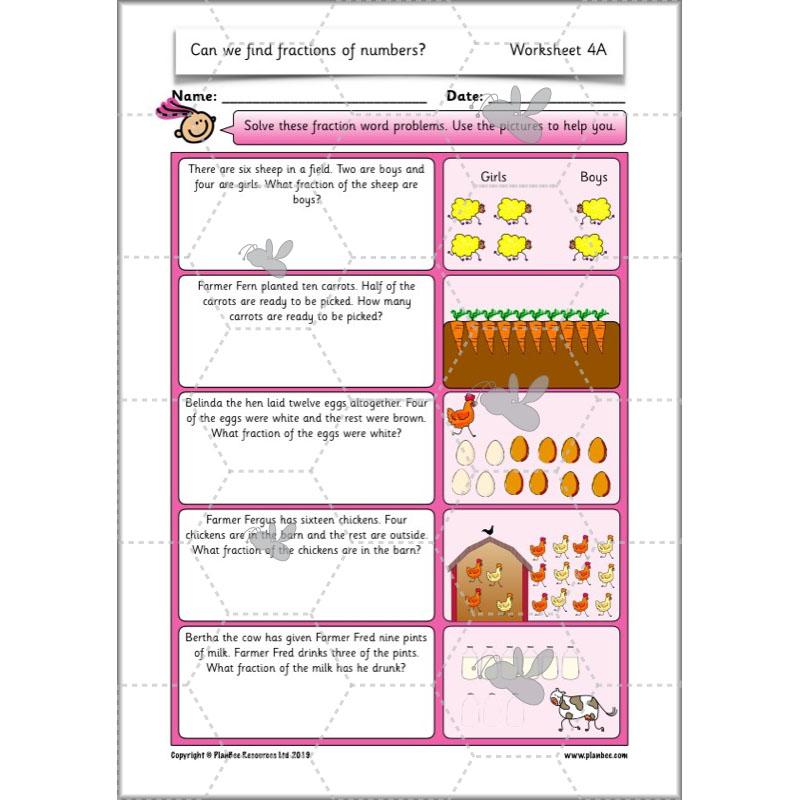 PlanBee Can we find fractions of numbers? Year 2 Fractions Planning