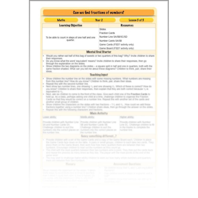 PlanBee Can we find fractions of numbers? Year 2 Fractions Planning