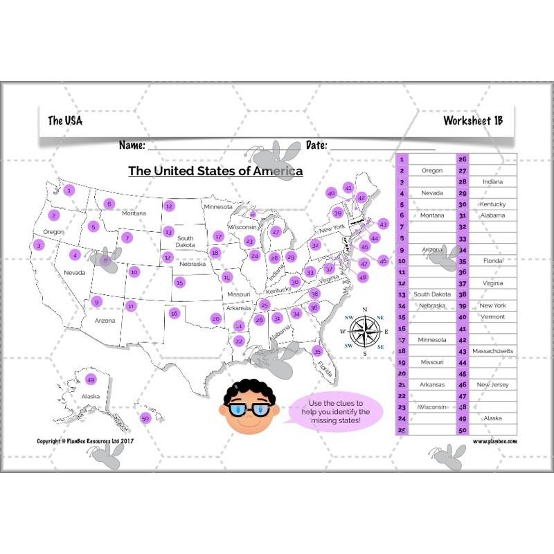 PlanBee The USA: KS2 Geography scheme of work for Year 3 & Year 4