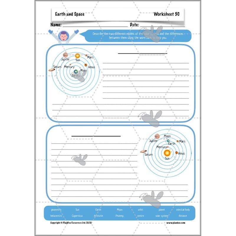 PlanBee Earth and Space Year 5 Science Planning by PlanBee