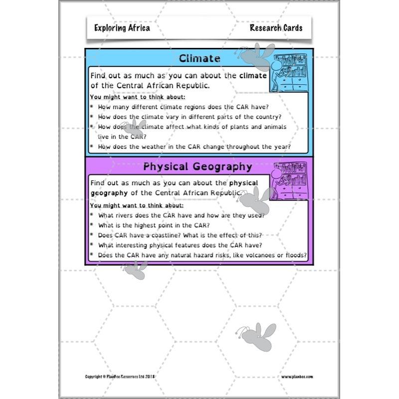 PlanBee Exploring Africa KS2 Geography lessons for Year 5 & Year 6