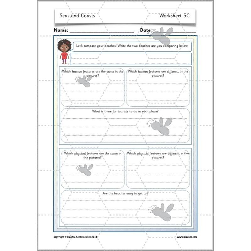 PlanBee At The Seaside KS1 Geography Lessons by PlanBee