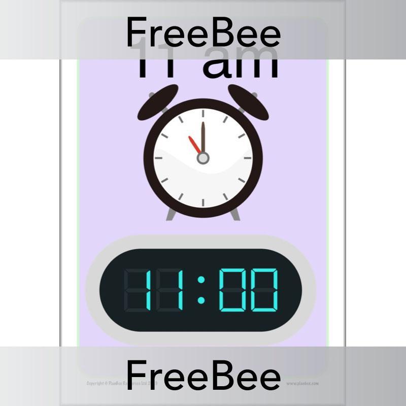PlanBee 24-Hour Time | Free KS2 Classroom Decoration | PlanBee