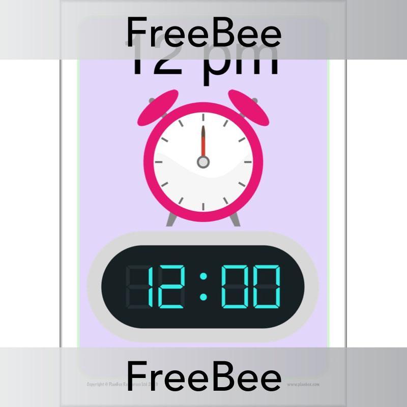 PlanBee 24-Hour Time | Free KS2 Classroom Decoration | PlanBee