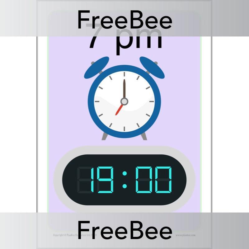 PlanBee 24-Hour Time | Free KS2 Classroom Decoration | PlanBee