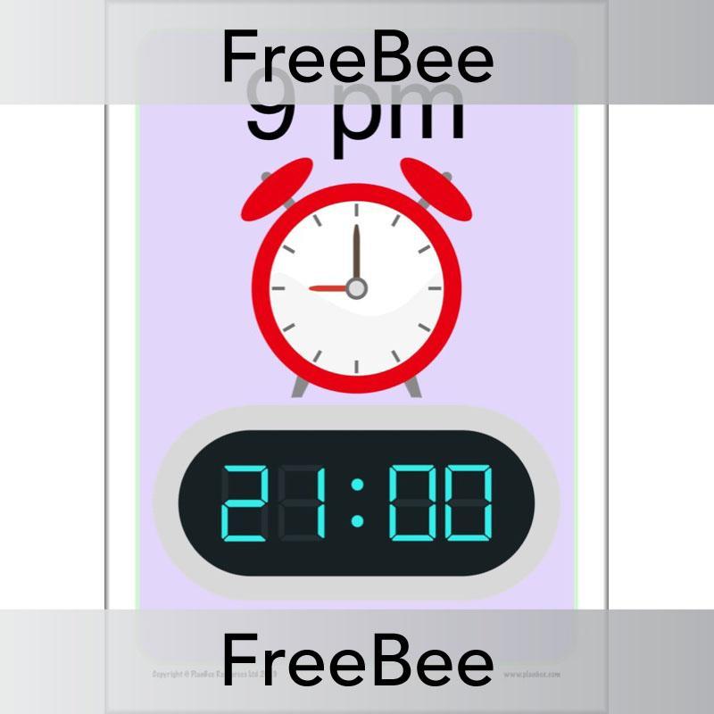 PlanBee 24-Hour Time | Free KS2 Classroom Decoration | PlanBee