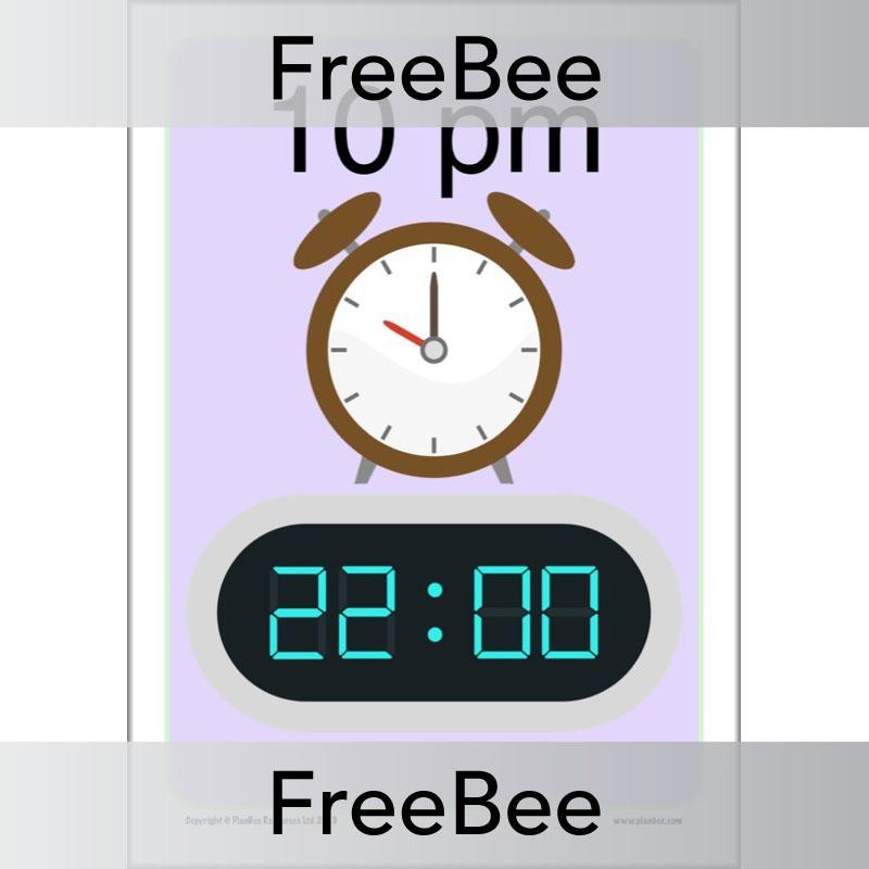 PlanBee 24-Hour Time | Free KS2 Classroom Decoration | PlanBee