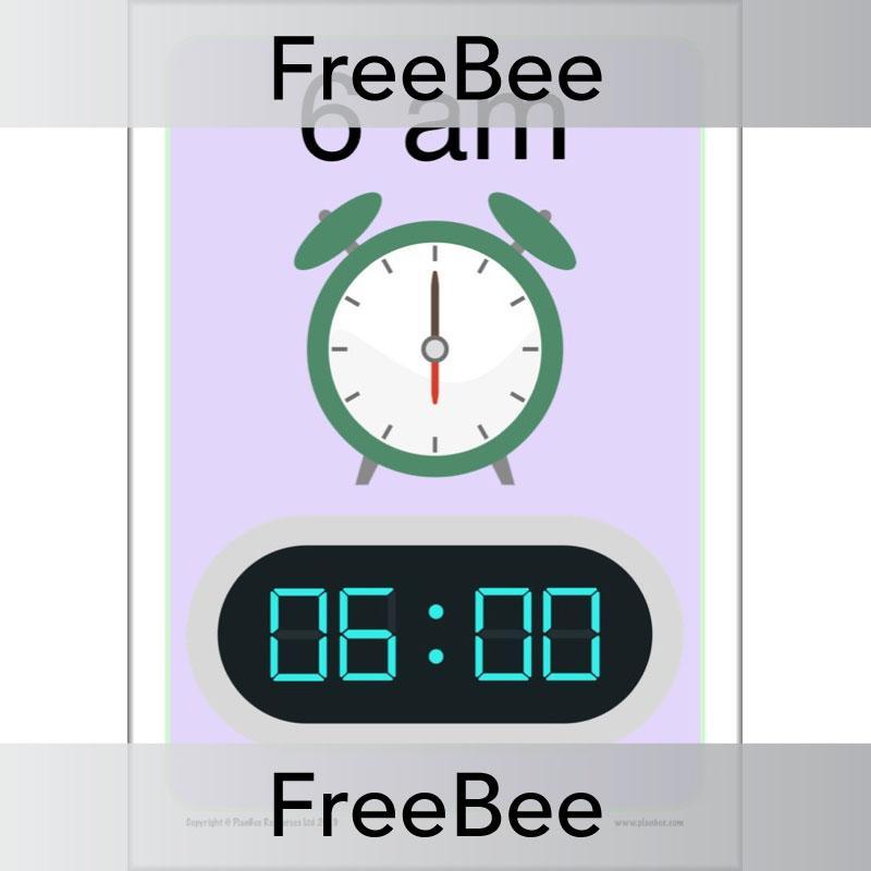 PlanBee 24-Hour Time | Free KS2 Classroom Decoration | PlanBee
