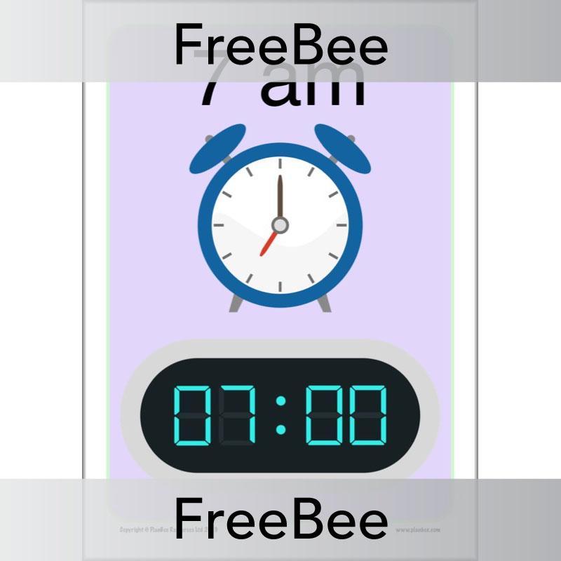 PlanBee 24-Hour Time | Free KS2 Classroom Decoration | PlanBee