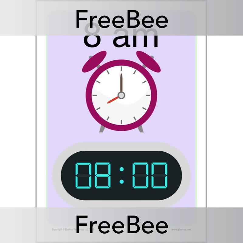 PlanBee 24-Hour Time | Free KS2 Classroom Decoration | PlanBee
