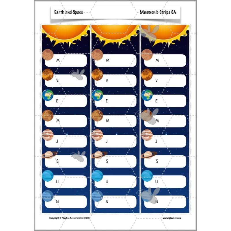 PlanBee Earth and Space Year 5 Science Planning by PlanBee