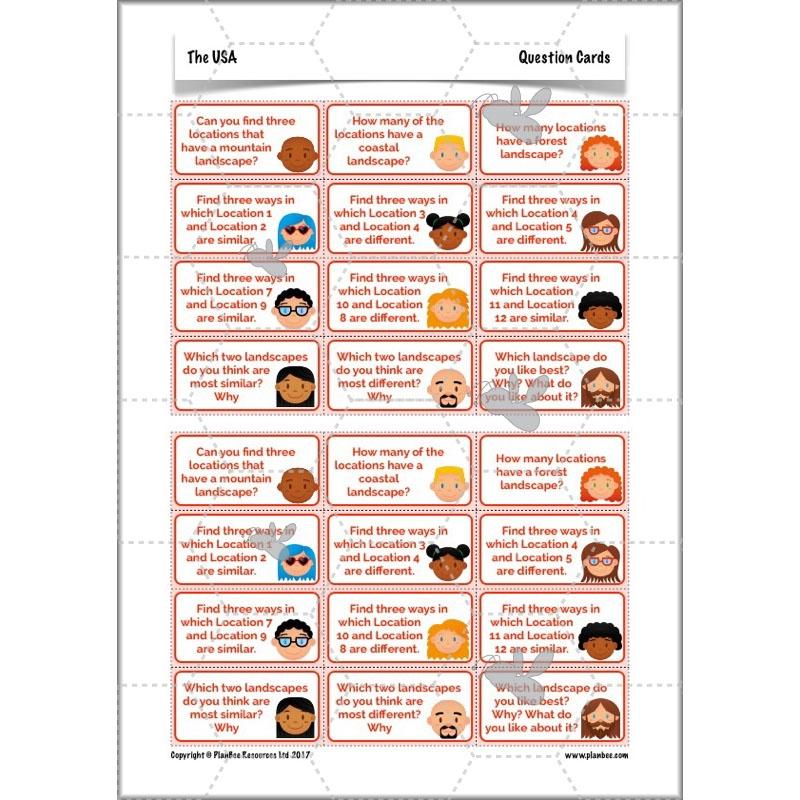 PlanBee The USA: KS2 Geography scheme of work for Year 3 & Year 4